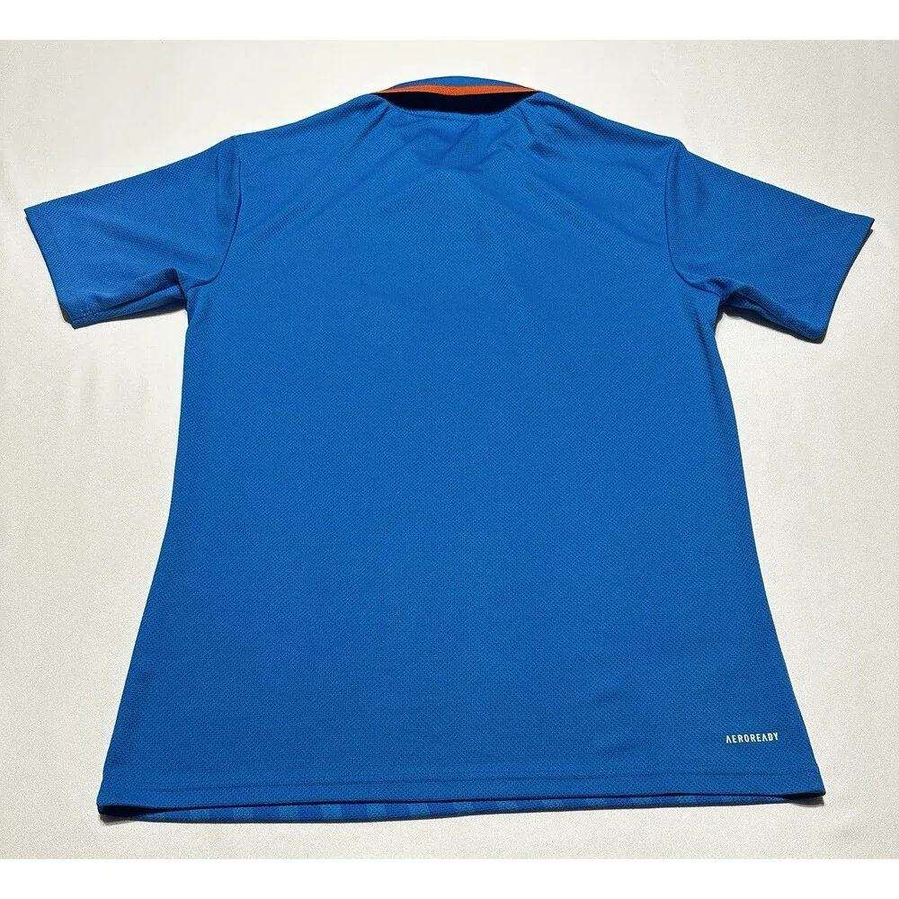 India Cricket Team Dream11 Adidas Jersey Shirt Blue Mens Size Medium